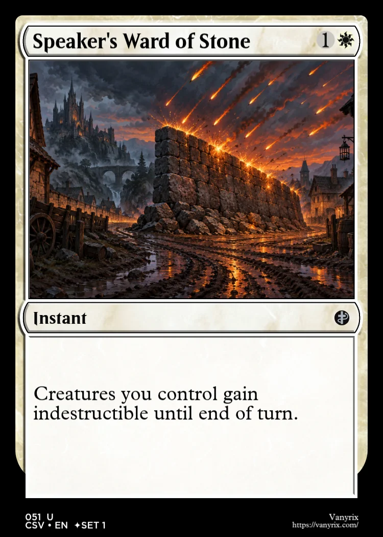 Speaker's Ward of Stone