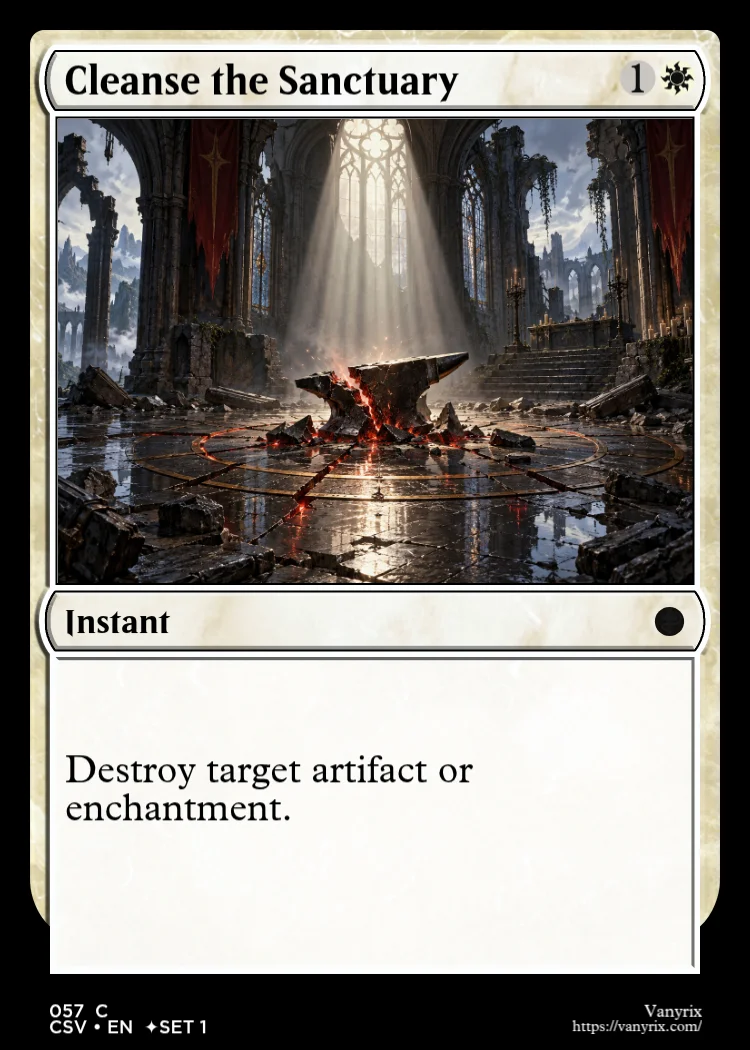 Cleanse the Sanctuary
