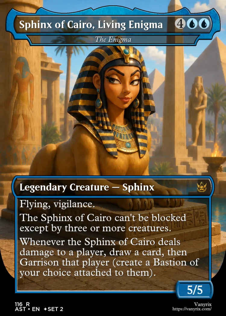 Sphinx of Cairo, Living Enigma