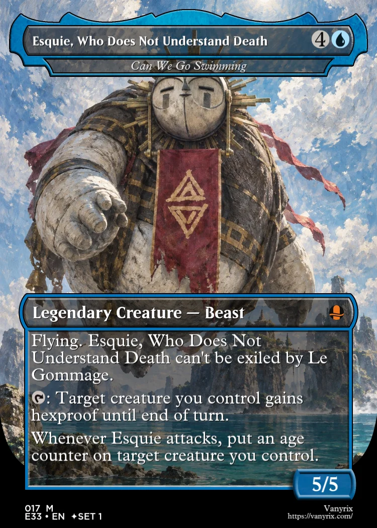 Esquie, Who Does Not Understand Death
