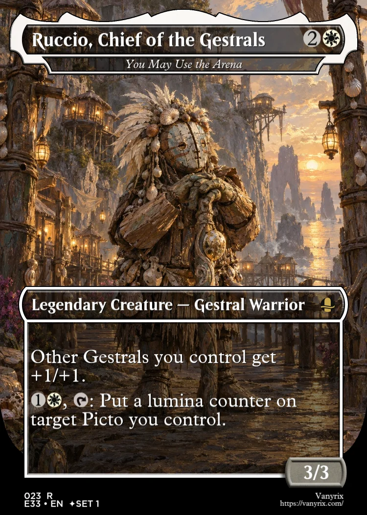 Ruccio, Chief of the Gestrals