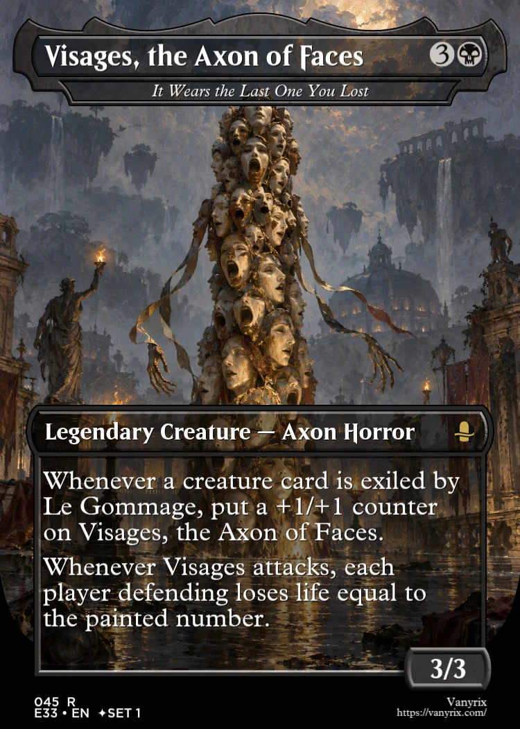 Visages, the Axon of Faces