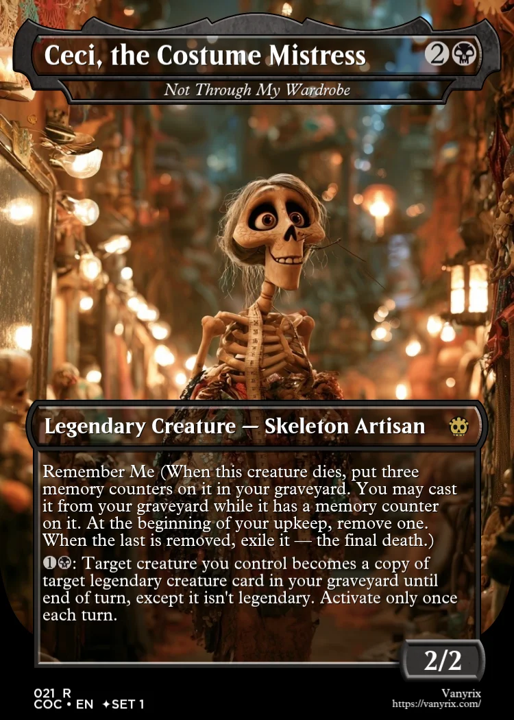Ceci, the Costume Mistress
