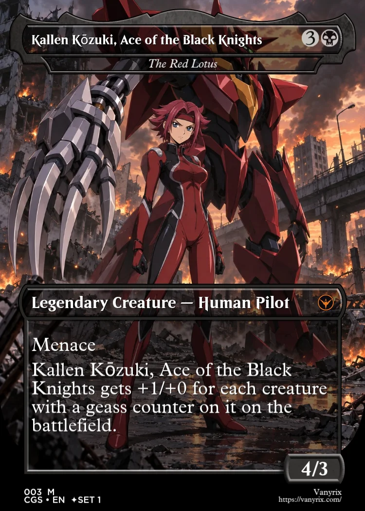 Kallen Kōzuki, Ace of the Black Knights