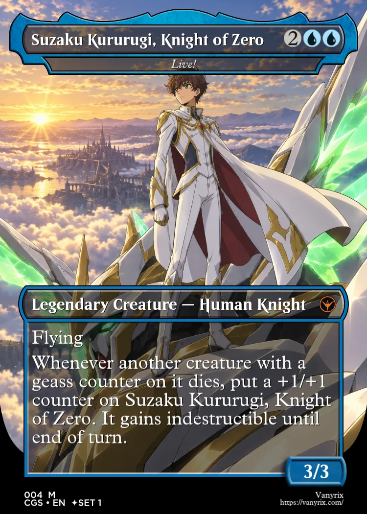 Suzaku Kururugi, Knight of Zero