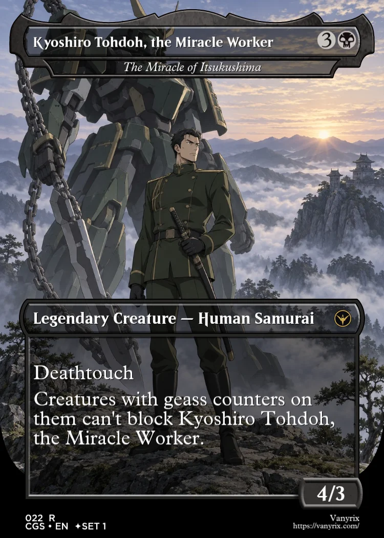 Kyoshiro Tohdoh, the Miracle Worker