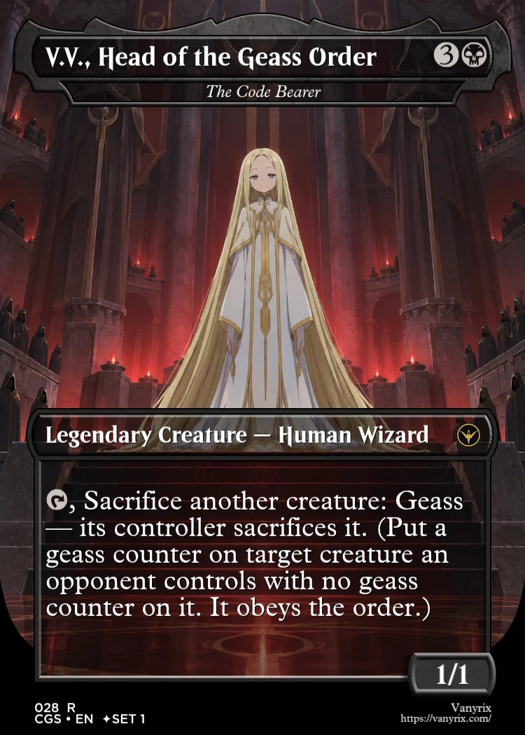 V.V., Head of the Geass Order