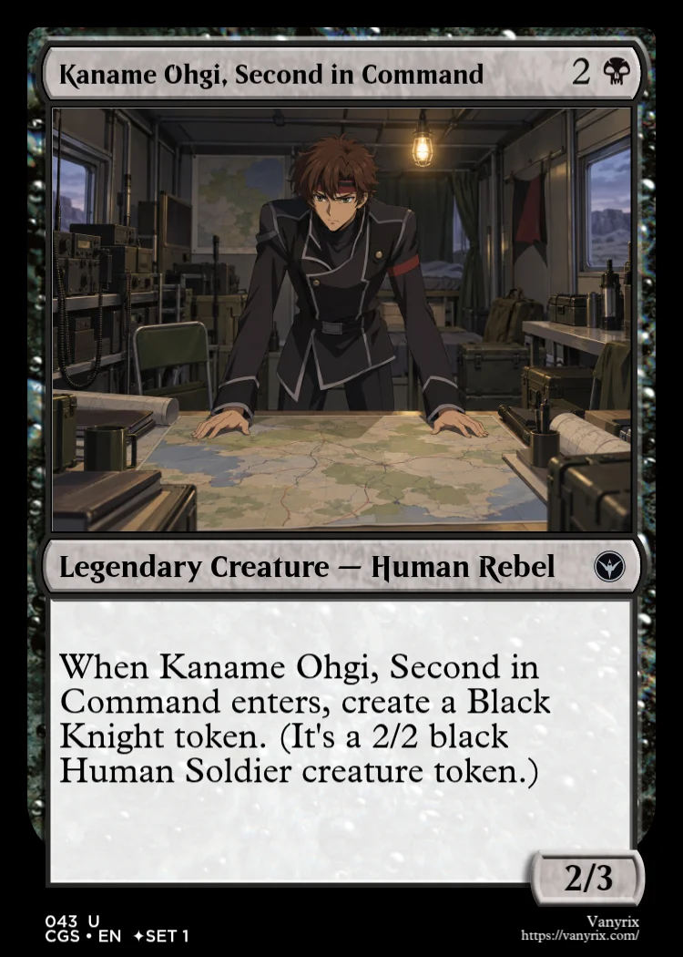 Kaname Ohgi, Second in Command
