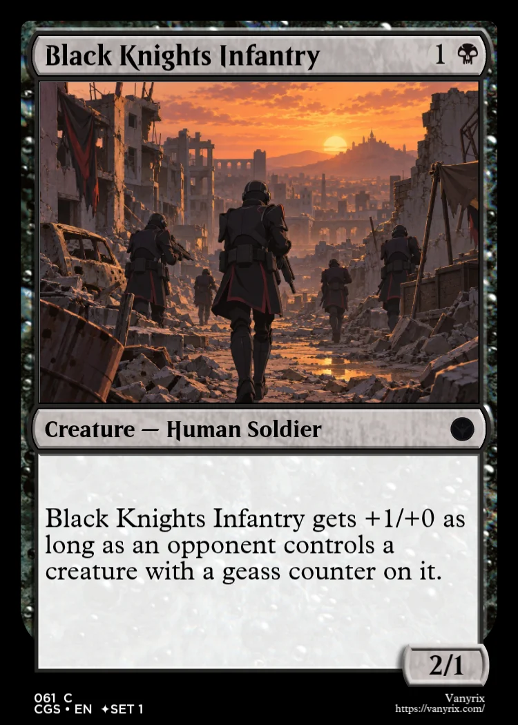 Black Knights Infantry