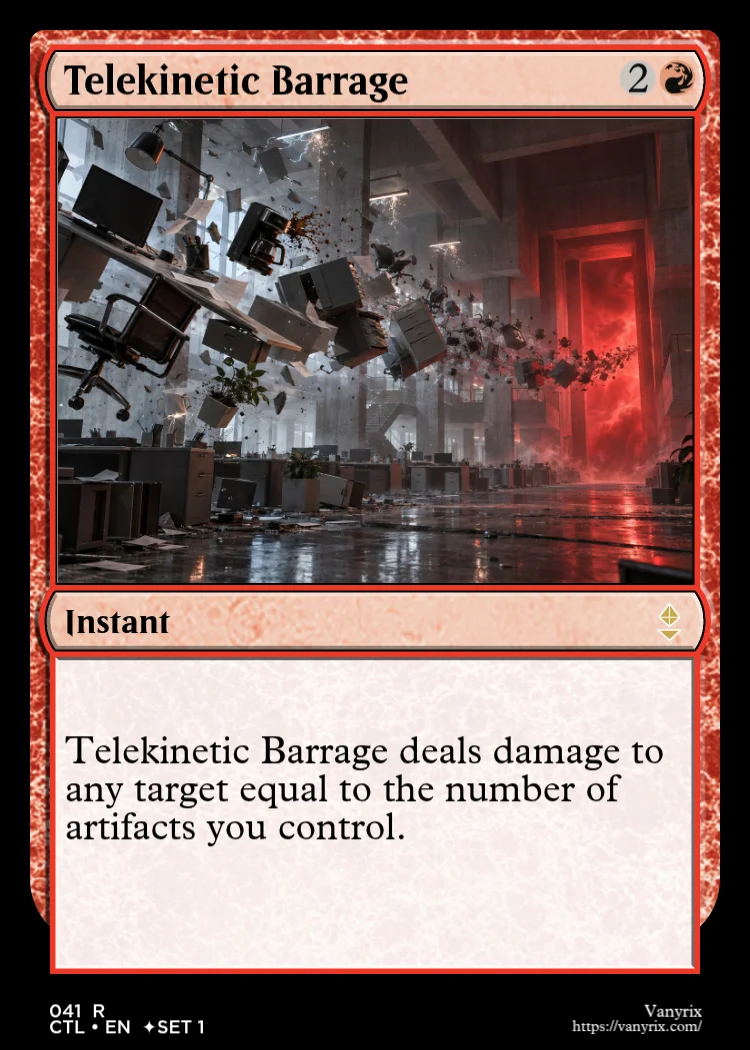 Telekinetic Barrage