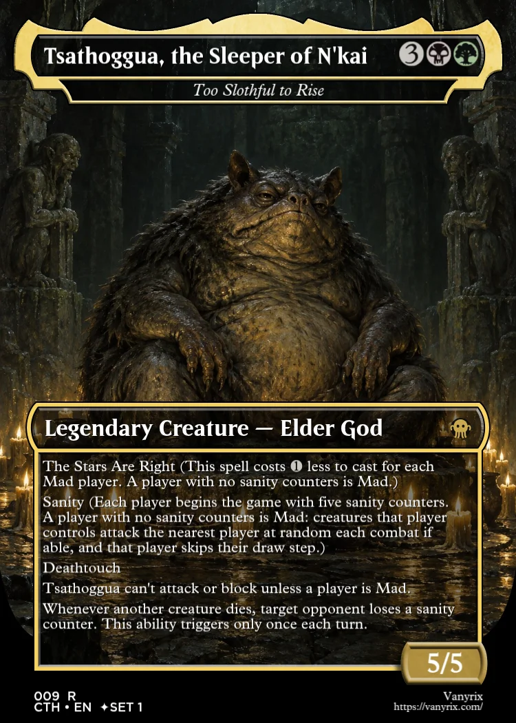 Tsathoggua, the Sleeper of N'kai