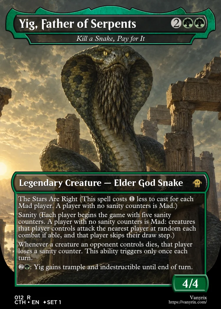 Yig, Father of Serpents