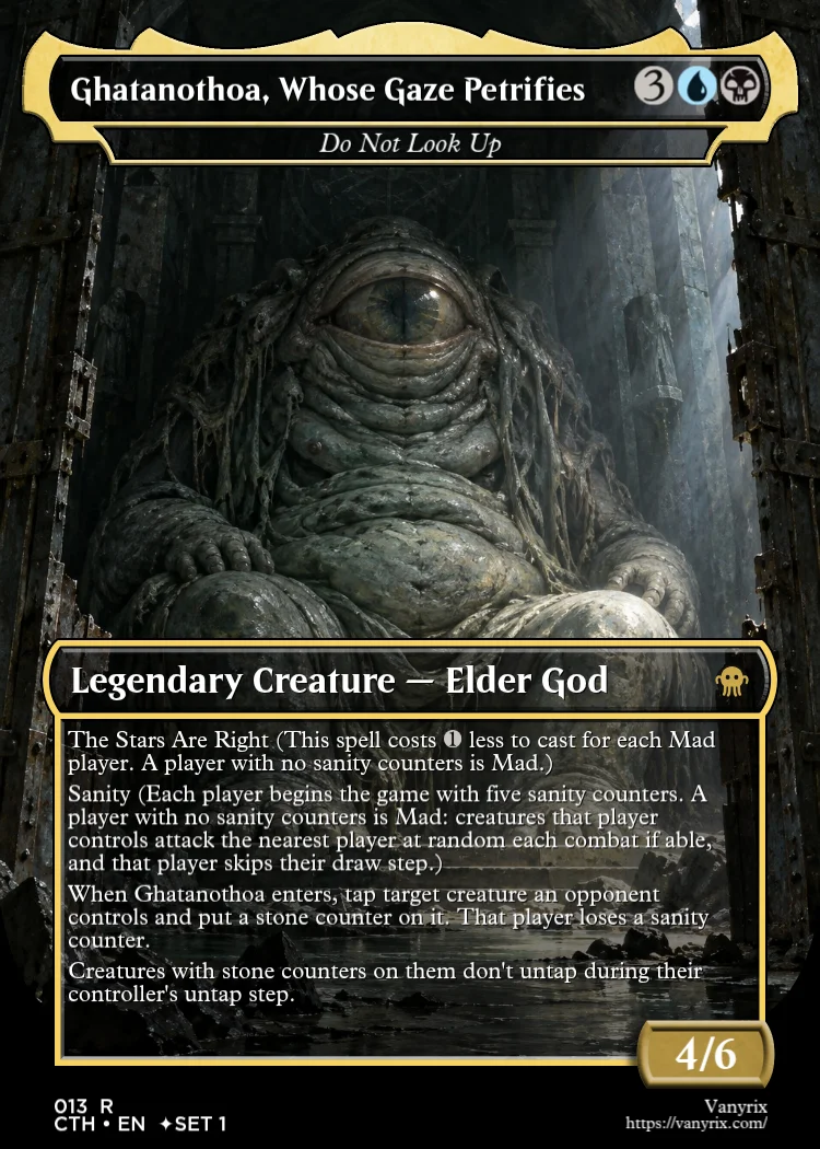 Ghatanothoa, Whose Gaze Petrifies