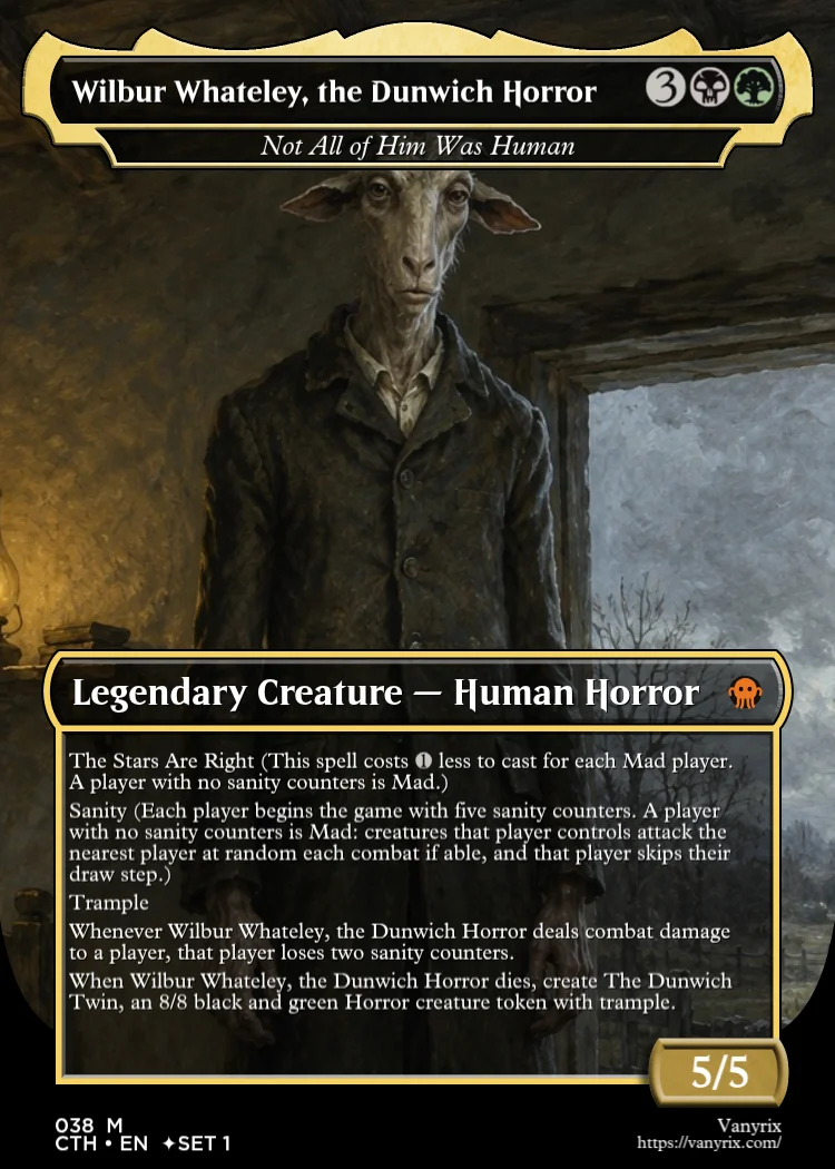 Wilbur Whateley, the Dunwich Horror