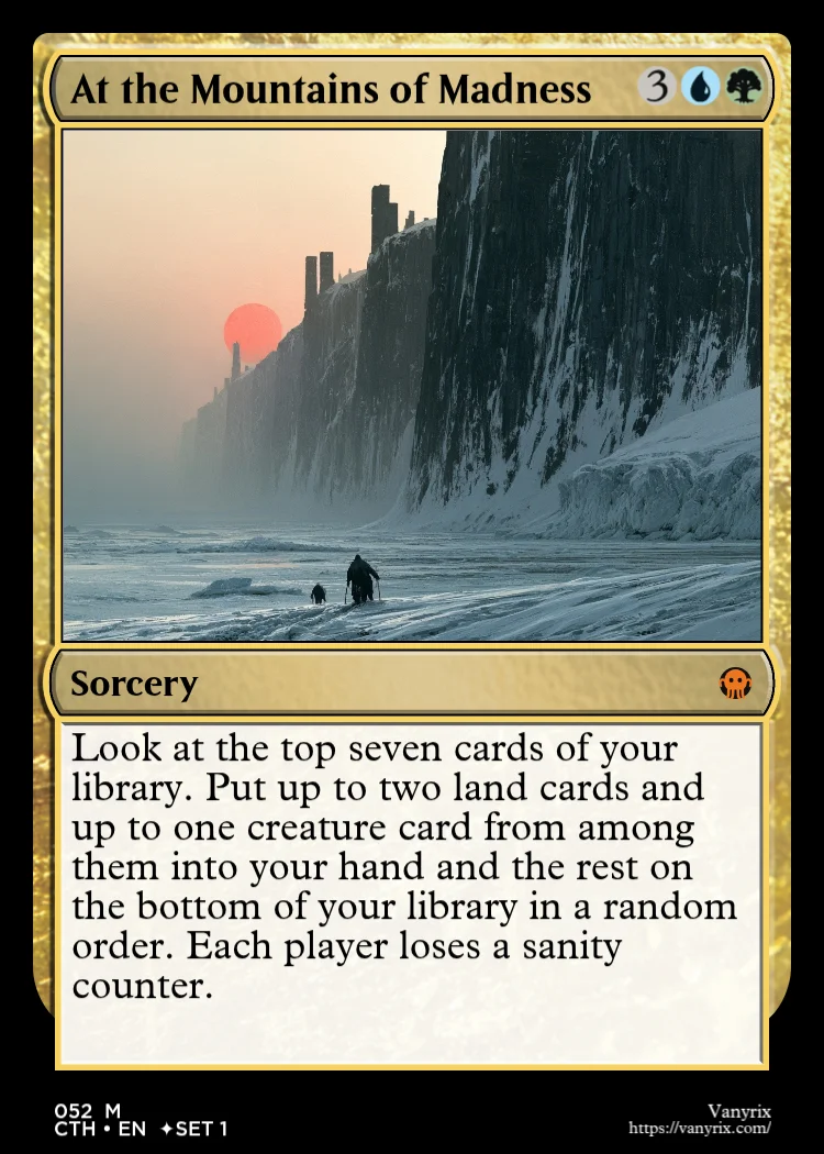 At the Mountains of Madness