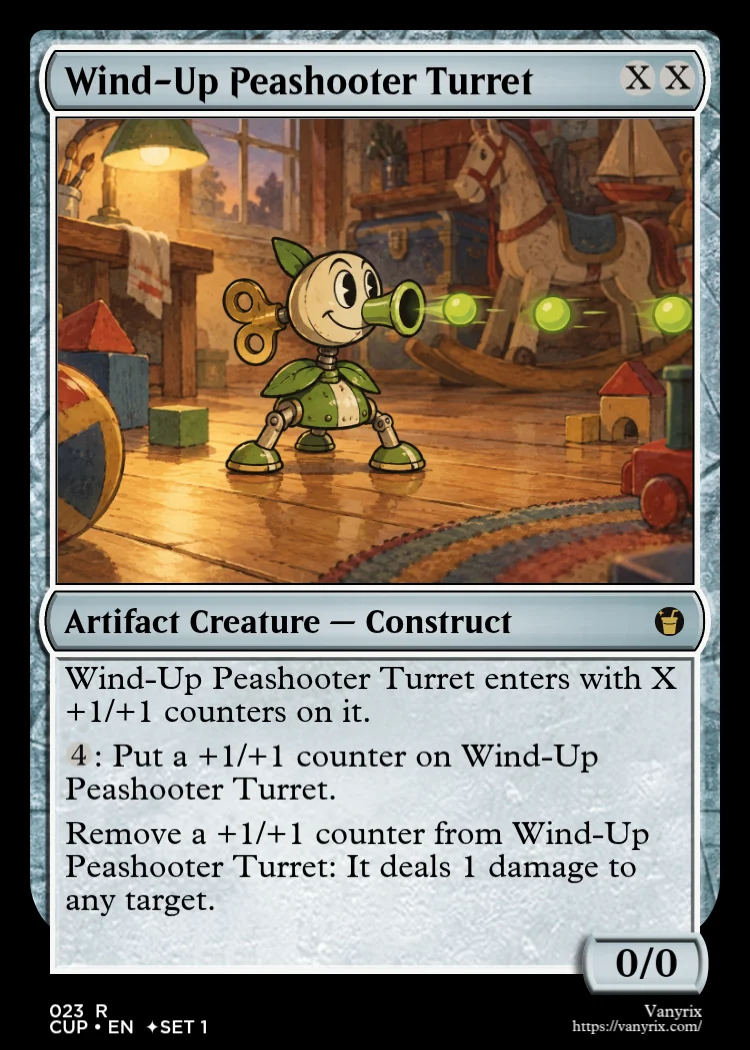 Wind-Up Peashooter Turret