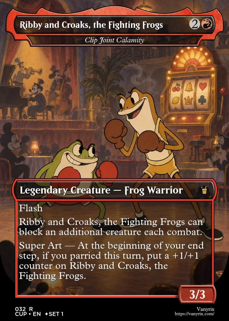 Ribby and Croaks, the Fighting Frogs