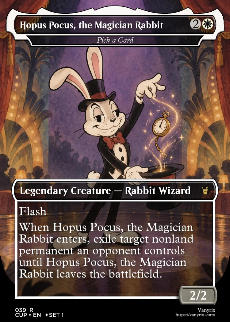 Hopus Pocus, the Magician Rabbit