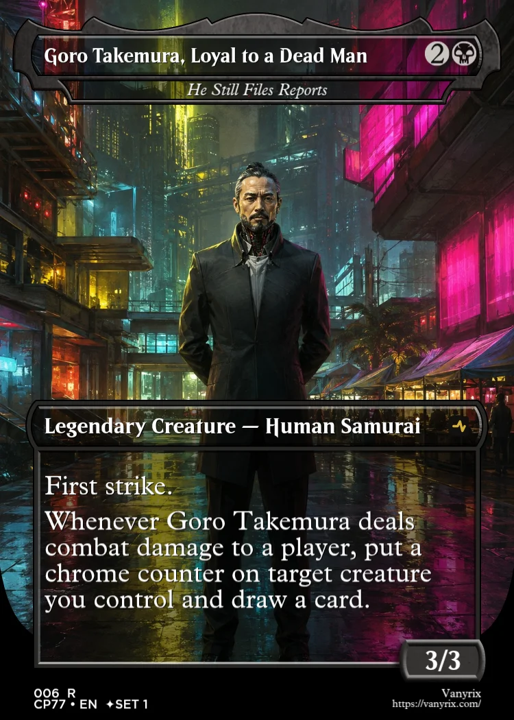 Goro Takemura, Loyal to a Dead Man