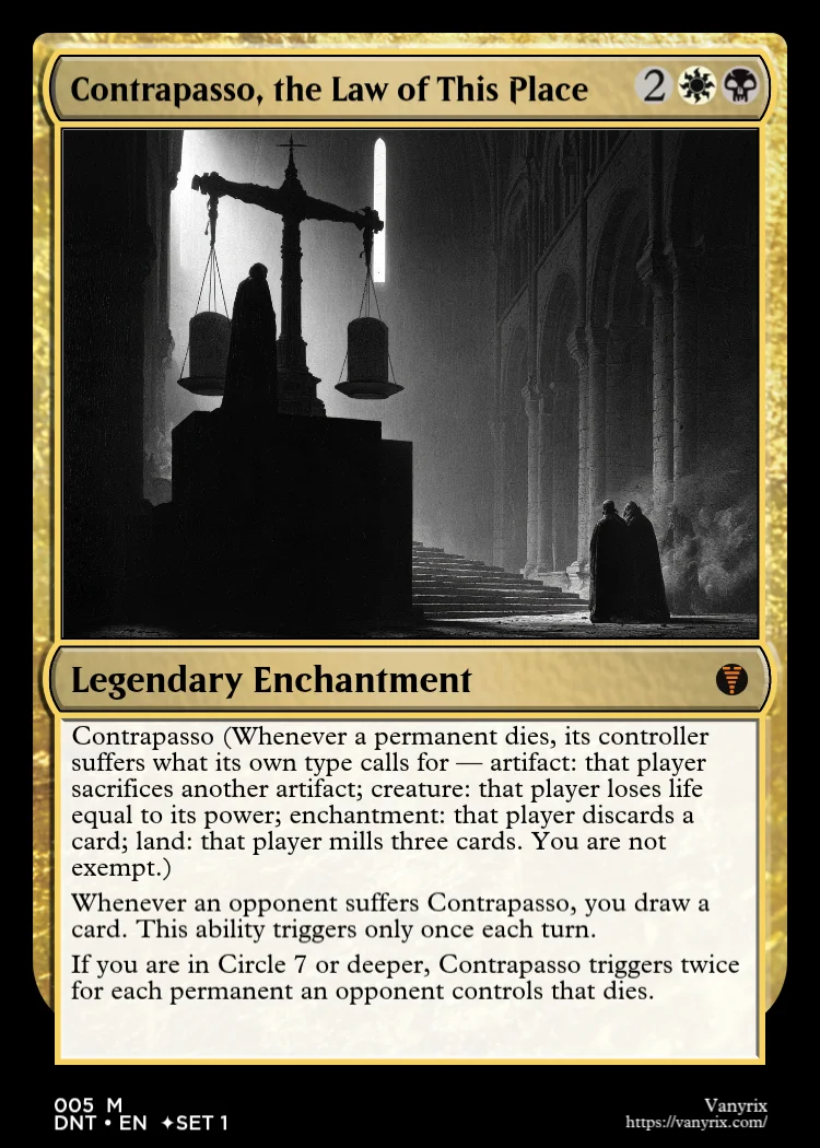 Contrapasso, the Law of This Place