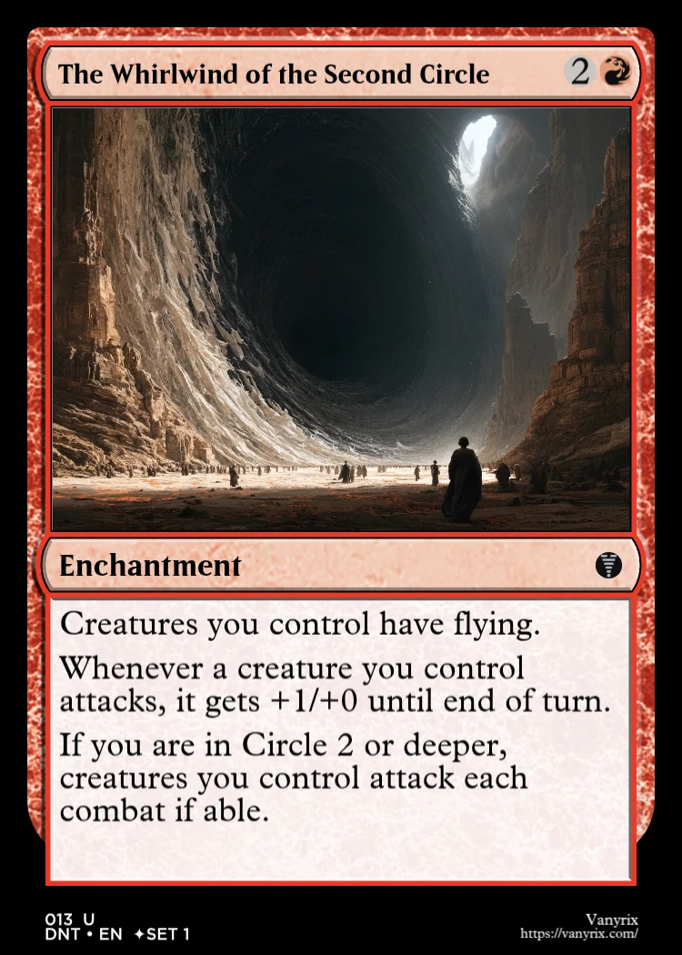 The Whirlwind of the Second Circle