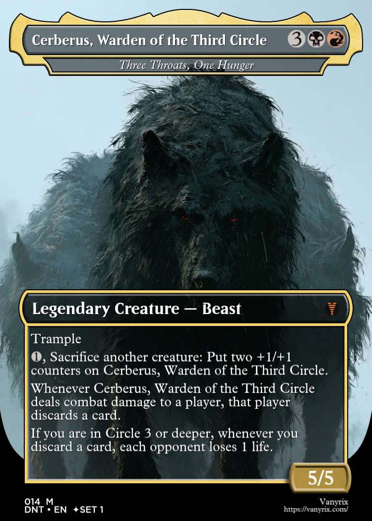 Cerberus, Warden of the Third Circle
