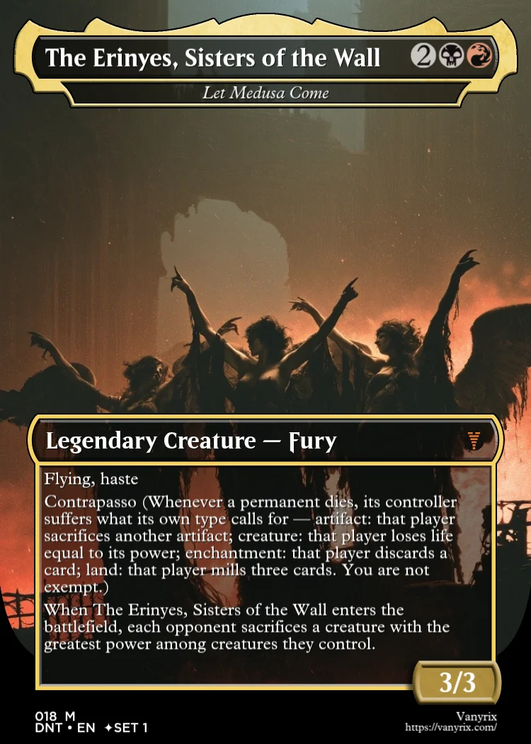 The Erinyes, Sisters of the Wall