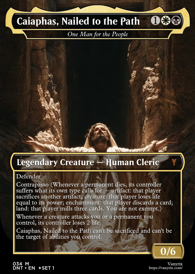 Caiaphas, Nailed to the Path