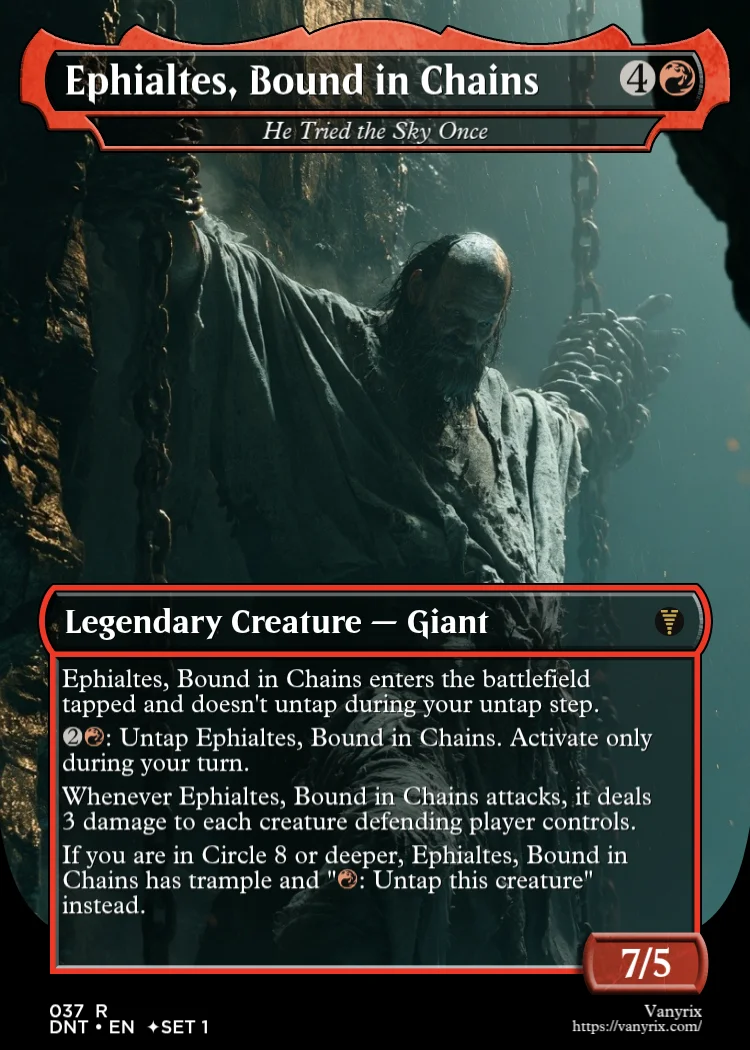Ephialtes, Bound in Chains
