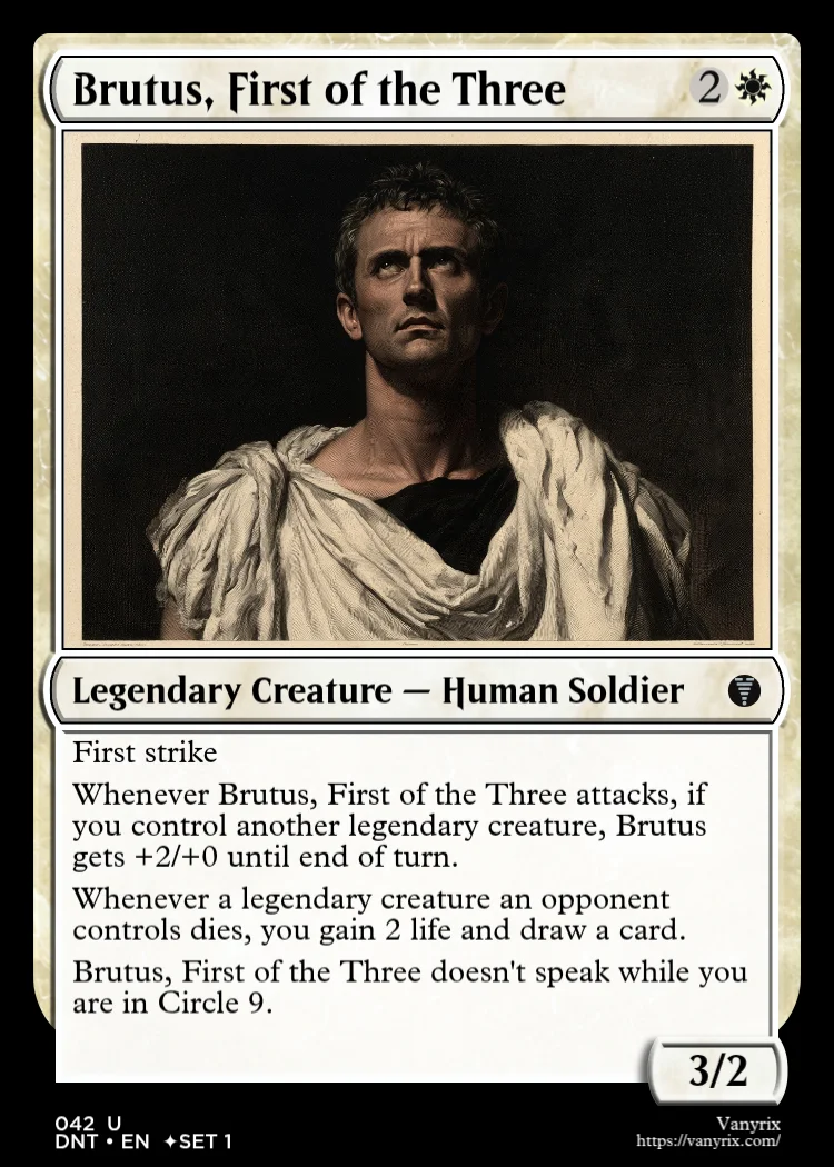 Brutus, First of the Three