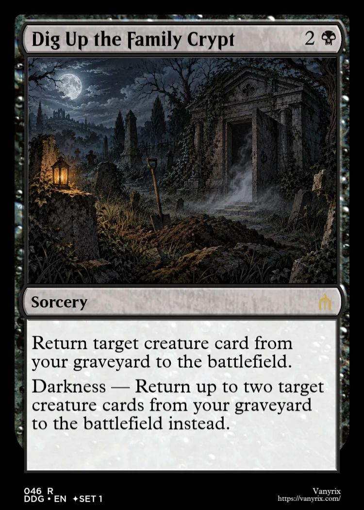 Dig Up the Family Crypt