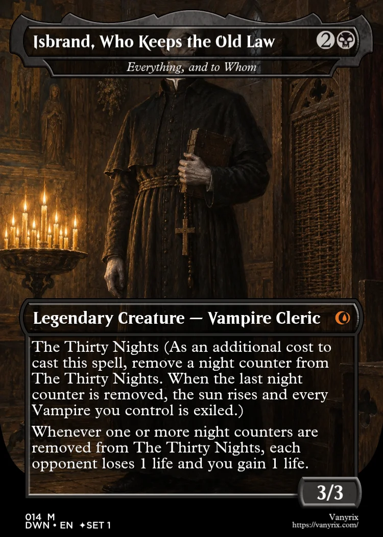 Isbrand, Who Keeps the Old Law