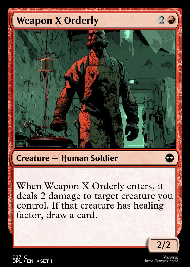Weapon X Orderly