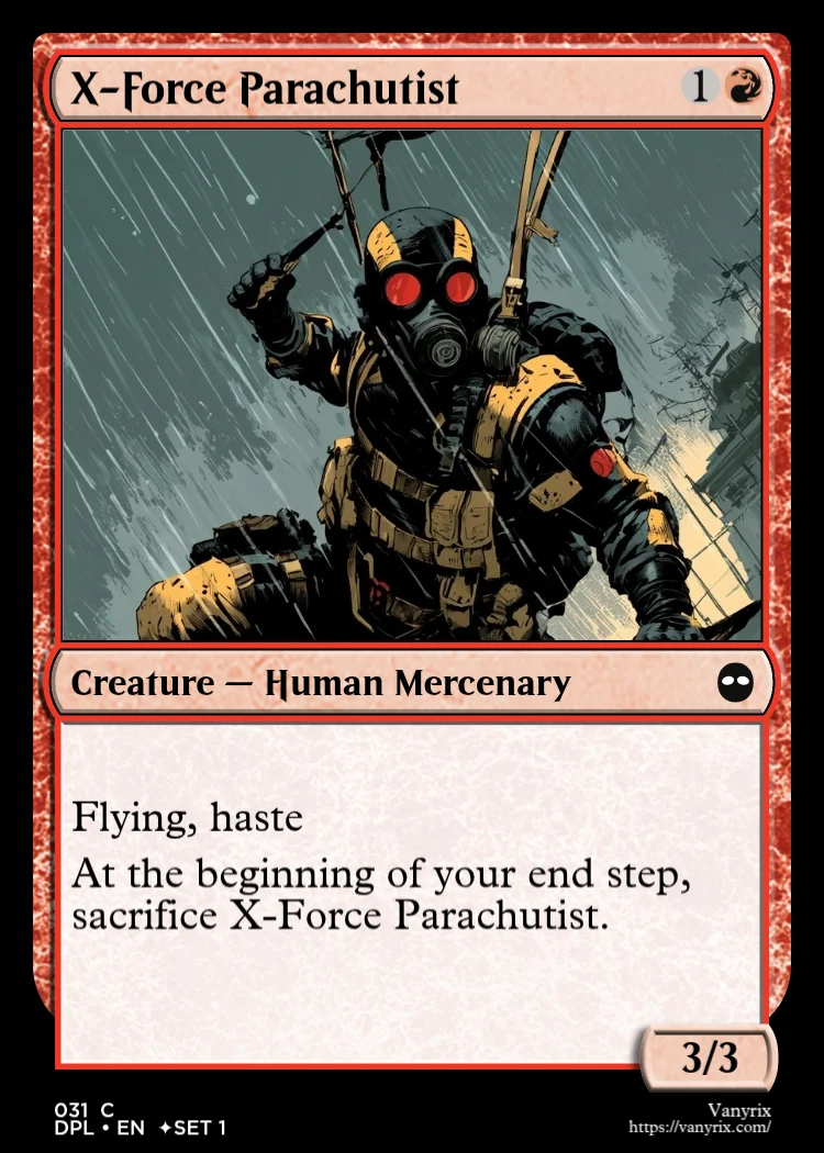 X-Force Parachutist