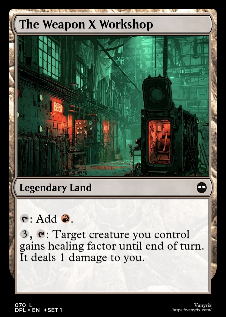 The Weapon X Workshop