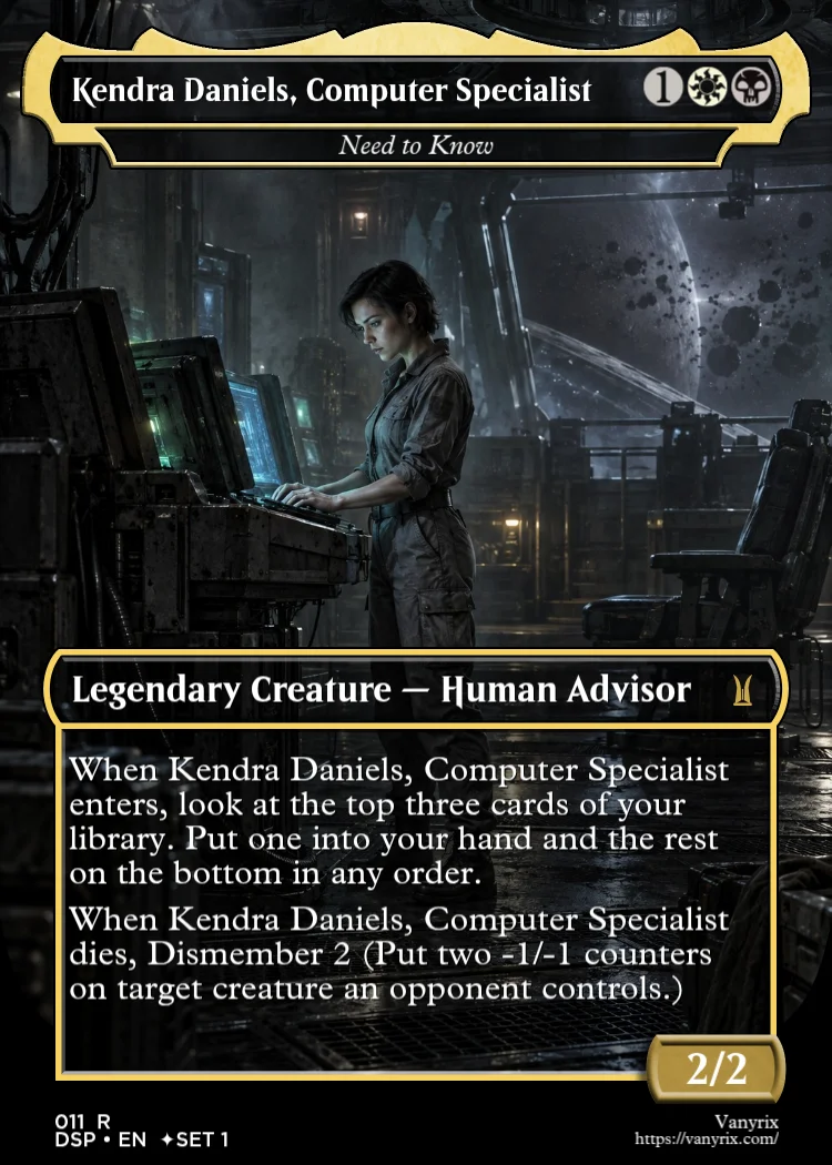 Kendra Daniels, Computer Specialist