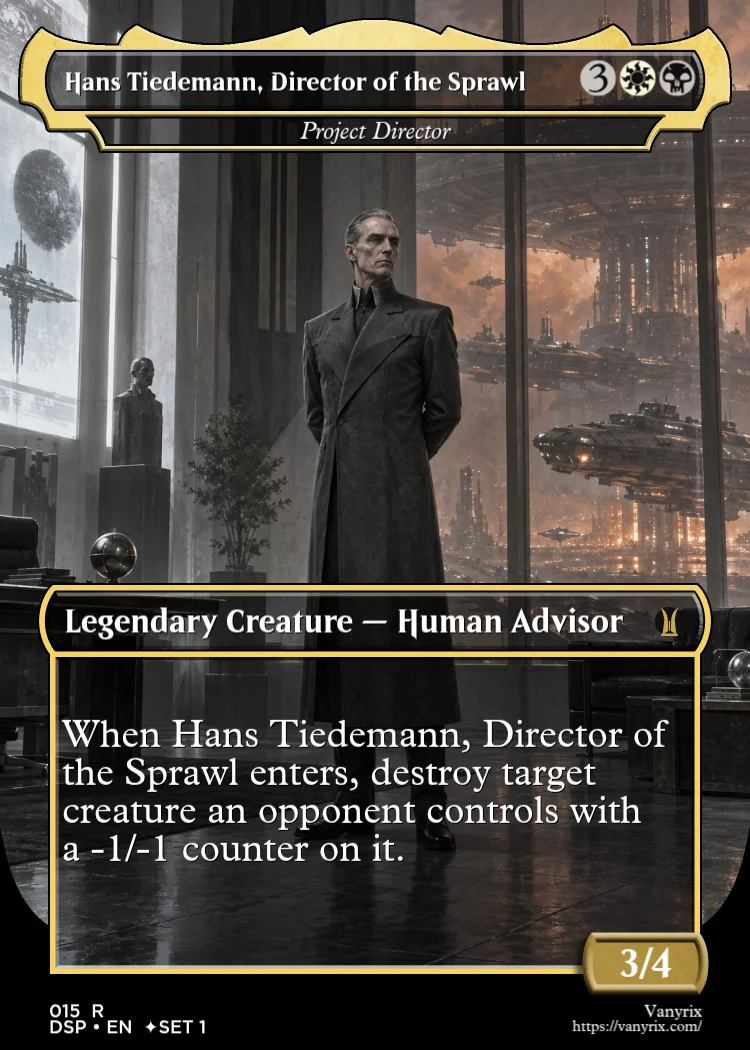 Hans Tiedemann, Director of the Sprawl