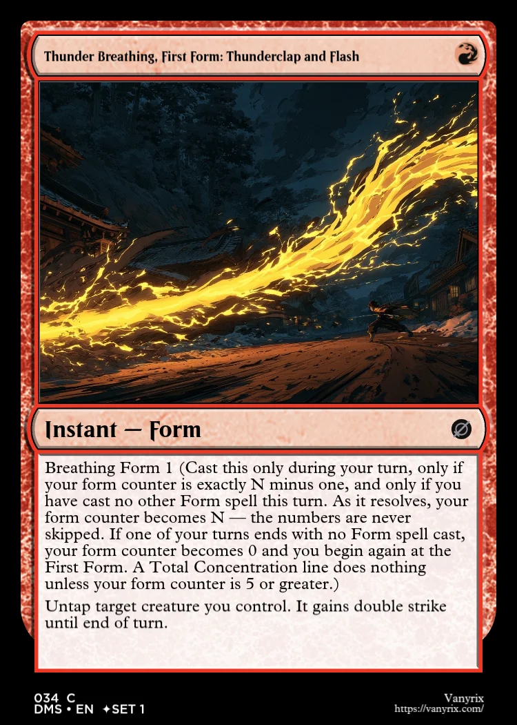 Thunder Breathing, First Form: Thunderclap and Flash