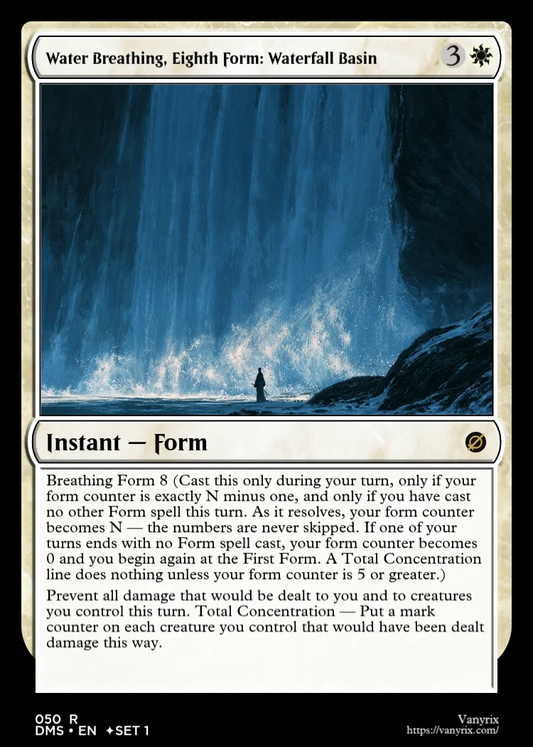 Water Breathing, Eighth Form: Waterfall Basin