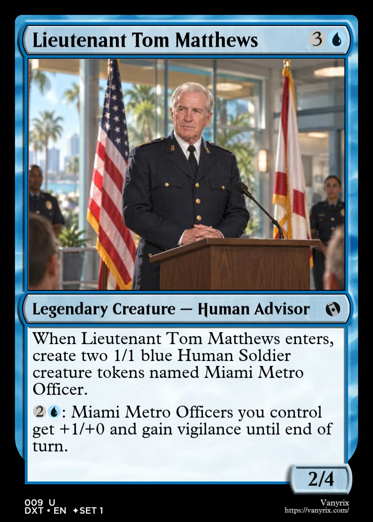 Lieutenant Tom Matthews