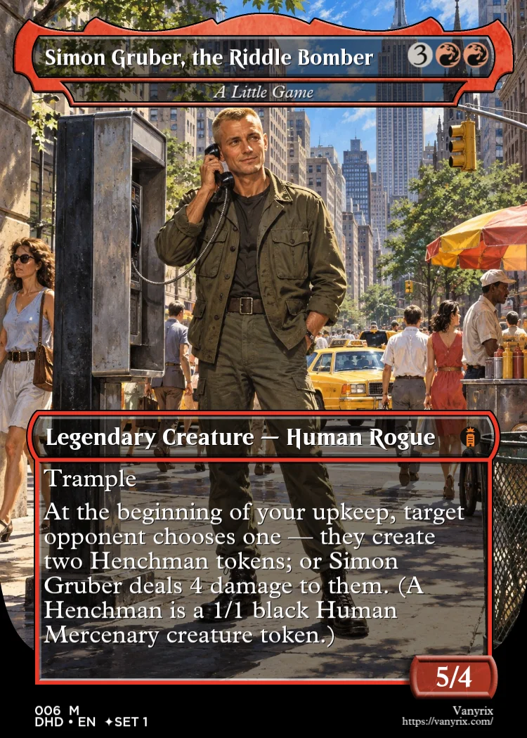 Simon Gruber, the Riddle Bomber