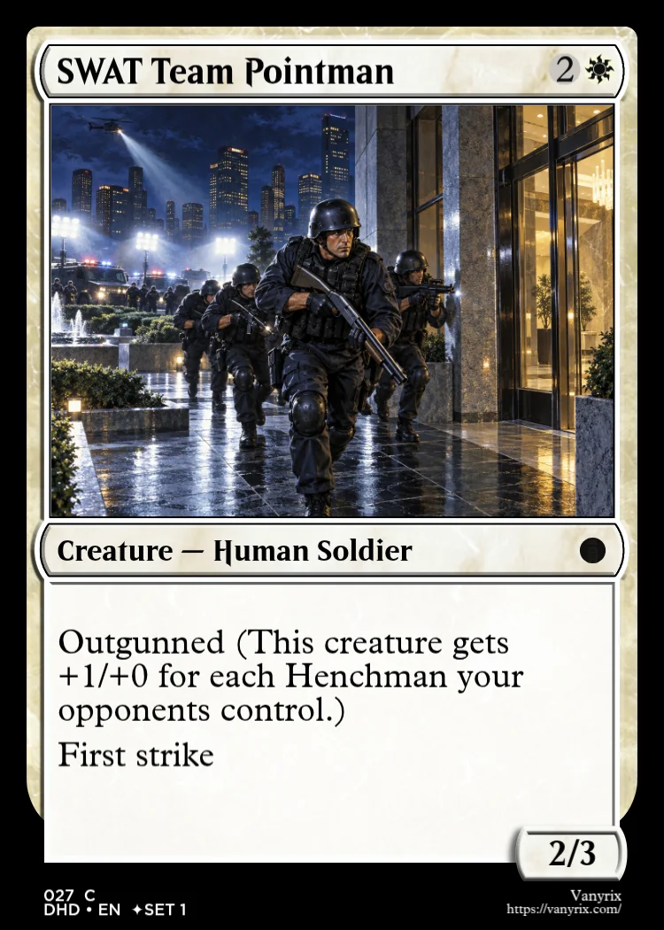 SWAT Team Pointman