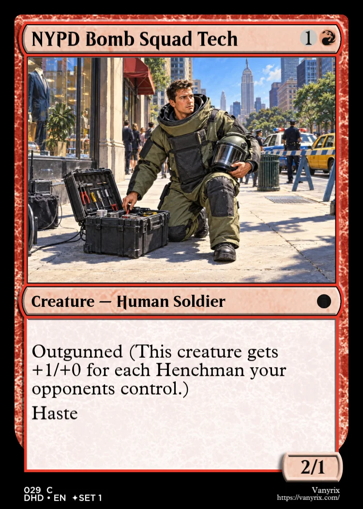 NYPD Bomb Squad Tech