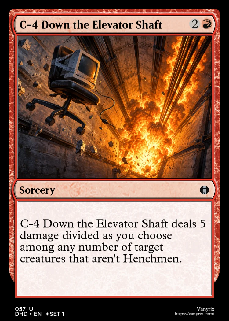 C-4 Down the Elevator Shaft
