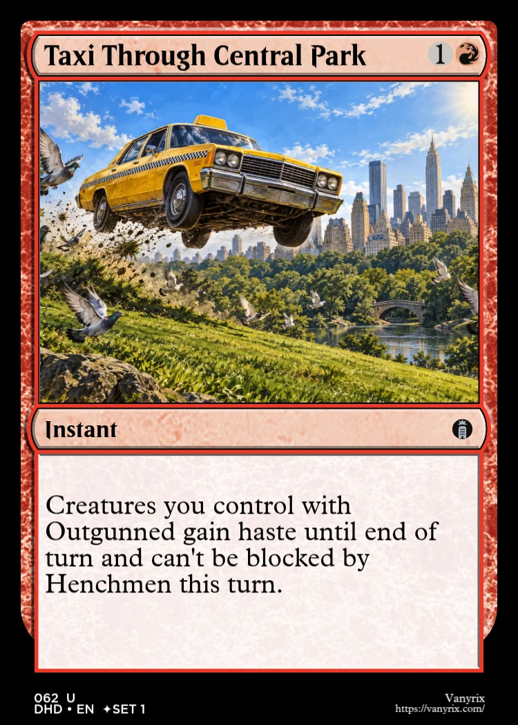 Taxi Through Central Park