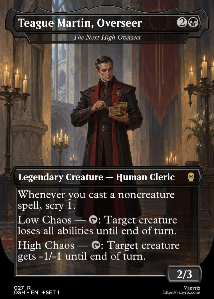 Teague Martin, Overseer