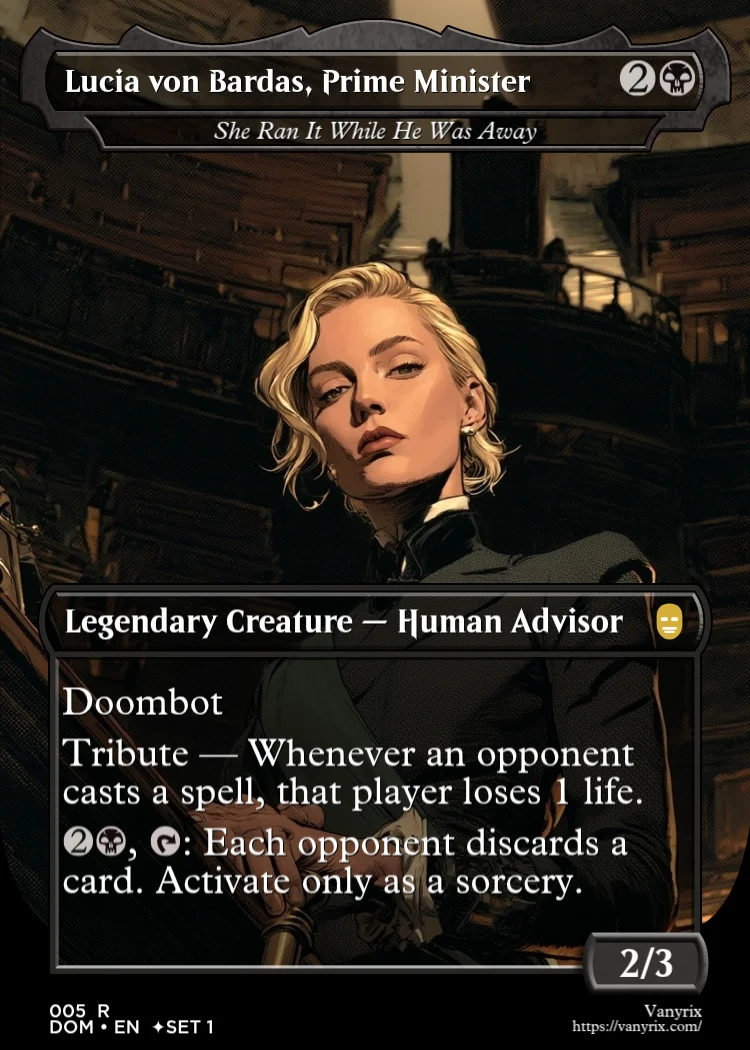 Lucia von Bardas, Prime Minister