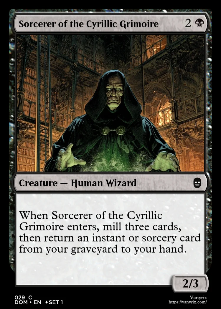 Sorcerer of the Cyrillic Grimoire