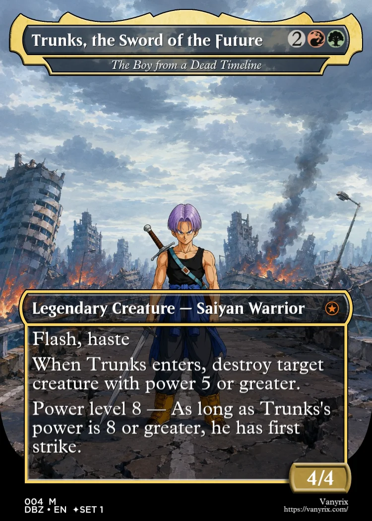 Trunks, the Sword of the Future