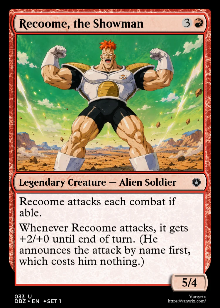 Recoome, the Showman